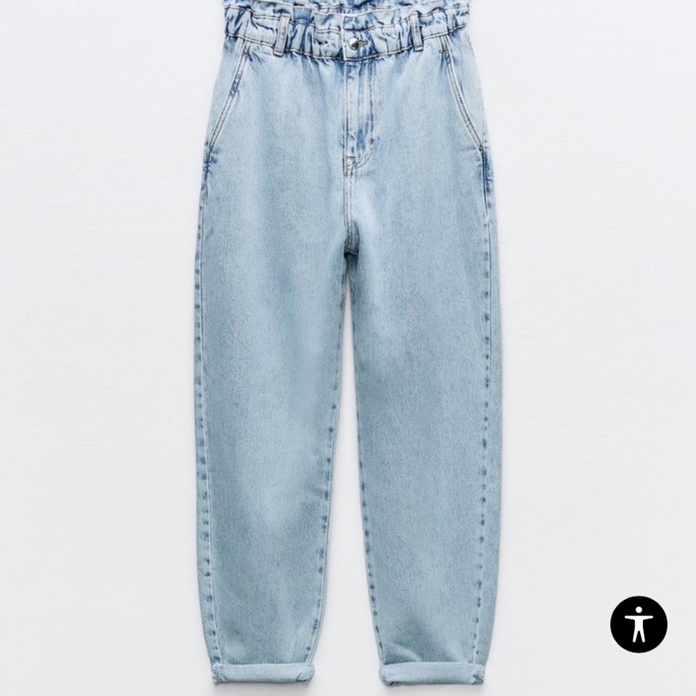 Zara paperbag jeans